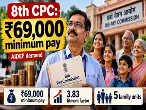 Image for 8th Pay Commission: AIDEF demands Rs 69,000 minimum pay, 3.83 fitment factor and 11-year pension commutation period