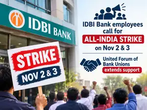 Image for As IDBI Bank employees call for November 2 and 3 all-India strike, United Forum of Bank Unions extends support