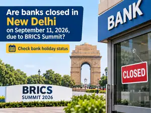Image for Are banks closed in New Delhi on September 11, 2026, due to BRICS Summit? Check bank holiday status