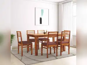 Image for 7 Best 6-Seater Wooden Dining Tables in India to Enjoy Meals with Your Family