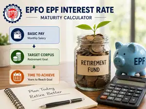 Image for EPF calculator: Basic pay Rs 50,000? In how many years can you build Rs 2.23 crore retirement corpus?