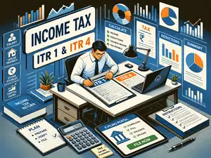 Image for Income tax return AY 26-27: Excel utility, online filing for ITR-1, and ITR-4 forms now available on e-filing portal