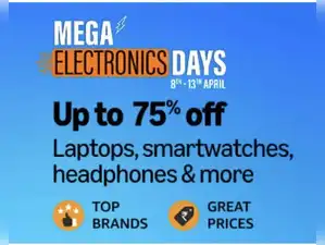 Image for Amazon Sale 2025 Mega Electronic Days - Up to 75% off on Laptops, smartwatches, headphones and more