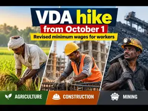 Image for Variable dearness allowance hike from October 1: Check revised minimum wages for workers across categories