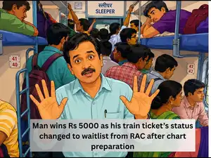 Image for RAC train ticket became waitlisted, passenger had to travel standing; he filed a case against Railways and won Rs 5000 compensation