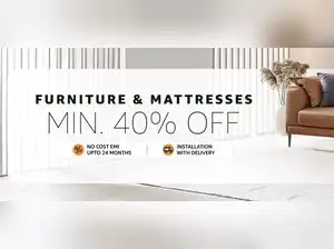 Image for Amazon Furniture and Mattress Sale 2025 – Flat 40% Off or More on Sofas, Beds & More!