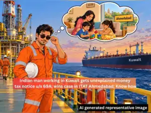 Image for Rs 1.09 crore remittance sent to home by an Indian working in Kuwait, but he didn't file ITR, received income tax notice; gets relief in ITAT Ahmedabad