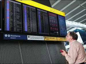 Image for UK airport chaos: Flights resume after air traffic control failure; Heathrow, Gatwick warn of delays