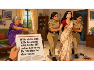 Image for Wife stabs and kills husband with knife: No jail for wife as HC orders her to pay Rs 500 fine citing this exception in law