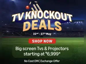 Image for Amazon TV Sale - Big screen TVs and projectors starting at just Rs.6999 only