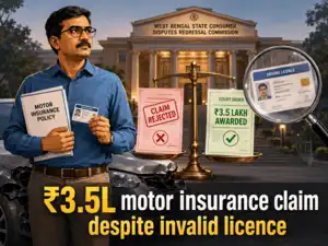 Image for Insurer rejects motor insurance claim citing invalid driving licence; policyholder fights back and wins Rs 3.5 lakh in consumer commission