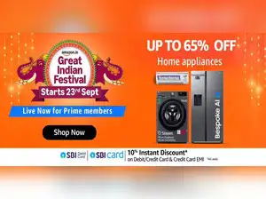 Image for Amazon Great Indian Festival 2025: Up to 65% Off Home Appliances, Live for Prime Members