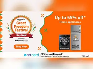 Image for Amazon Great Freedom Festival Sale LIVE NOW: Enjoy up to 65% off on air conditioners and washing machines from top brands