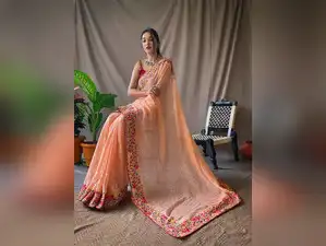 Image for Georgette Sarees for Women: Explore the list of top picks and trends