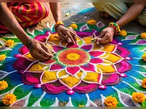 Image for 10 Best Rangoli Colours to Brighten your Festive Decorations this Year