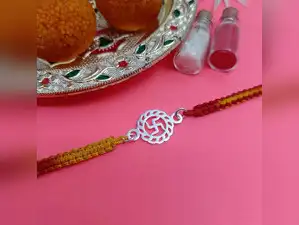 Image for Best Silver Rakhis with traditional motifs for a divine touch