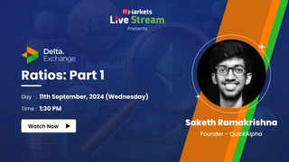 ​Join expert Saketh Ramakrishna as he breaks down crypto trading strategies in ET Market LIVE Stream