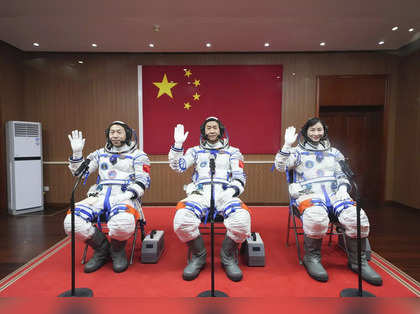 Three astronauts enter China's space station module after successful launch