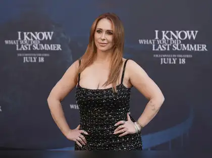 princess polly baby blue dress Jennifer Love Hewitt Return: I Know What You Did Last Summer 2025: Jennifer  Love Hewitt debuts orange hair at premiere. Here's her new look and movie's  plot, cast