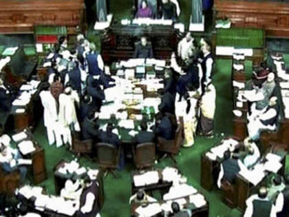 Lok Sabha adjourned till 2 pm after uproar over quota bill