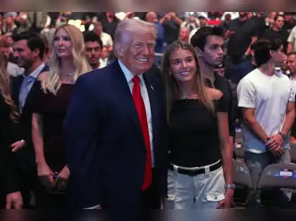 UFC 327: Watch how Trump and his daughter steal spotlight in Miami as they  arrive at Kaseya Center; check viral video - The Economic Times