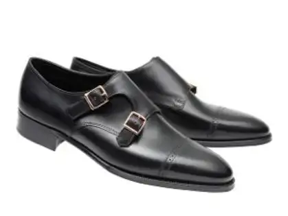 靴 John Lobb Matta Black Monk Strap shoes John Lobb Matta Black Monk Strap shoes John Lobb William Monk