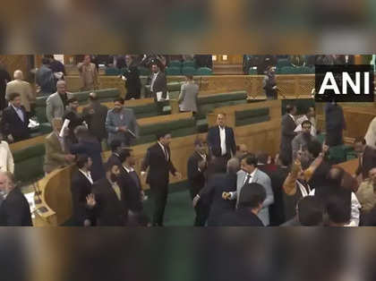 BJP protests continue in J&K Assembly, as PDP, PC, AIP bring fresh resolution on restoration of Article 370