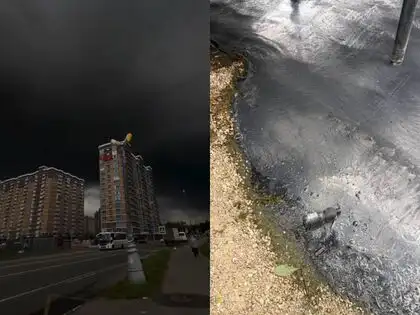 Black rain in Moscow after Ukrainian drone strike damages oil refinery,  Zelenskyy says if Ukraine burns so will Moscow - The Economic Times