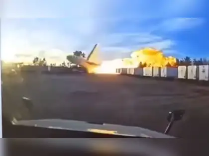 UPS plane crash video shows plume of smoke rising, scattered debris as cargo  jet bursts into flames moments after take off; watch here - The Economic  Times