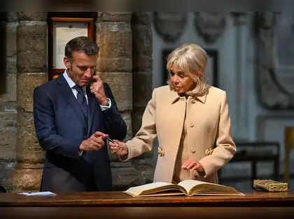After face slap, now Brigitte Macron snubs Emmanuel’s hand — awkward royal visit moment caught on camera