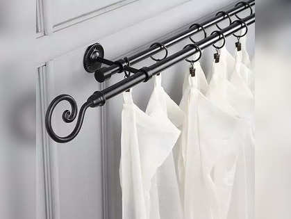 Curtain rods under 2000: 10 Budget-Friendly Curtain Rods Under 2000 for  Every Window and Doors Size - The Economic Times