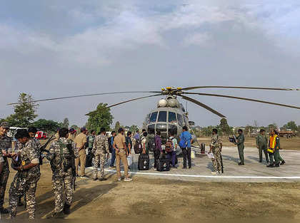 Election officials, EVMs airlifted to four remote polling booths in Arunachal Pradesh