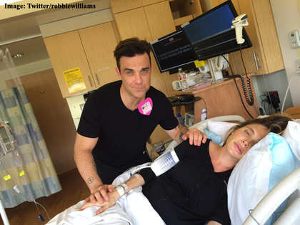 Robbie Williams reveals baby boy's name