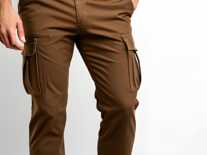 Petite Red Pocket Detail Cargo Pants