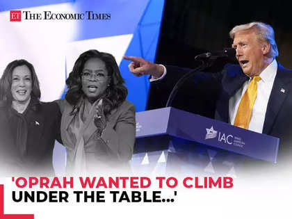 'Oprah wanted to climb under the table...': Trump bashes Winfrey over Kamala Harris's interview