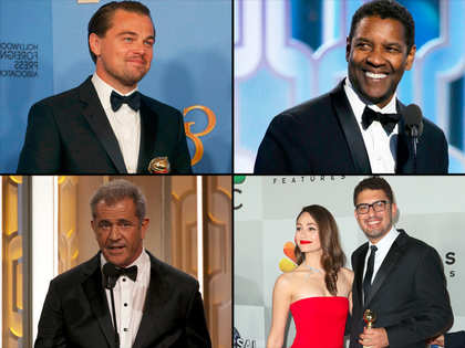 From Leonardo DiCaprio to Denzel Washington, seven celebs in Armani suits  at the Golden Globes - The Economic Times