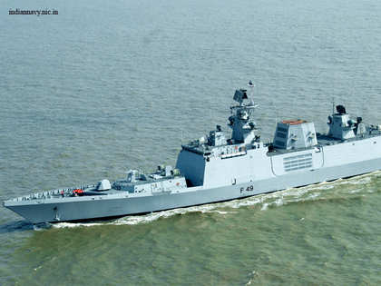 Operational deployment to South China Sea: India's warship INS Sahyadri on a visit to Da Nang