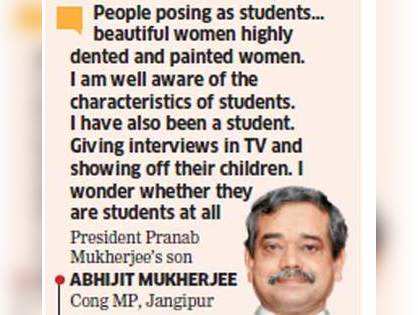 Pranab’s son Abhijeet Mukherjee withdraws sexist remark
