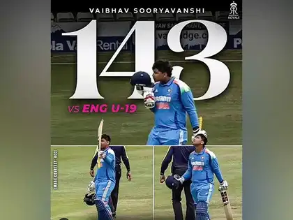 Vaibhav Suryavanshi becomes fastest and youngest centurion in Youth ODIs