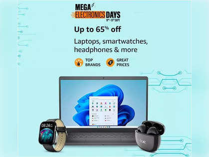 Amazon Mega Electronic Days 2023: Up to 65% Off on Cameras, Laptops, Smartwatches, Headphones and more