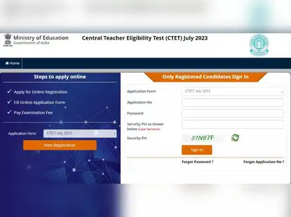 CBSE CTET July 2023 Registration: CBSE CTET July 2023: Registration begins  on ctet.nic.in, check eligibility & process to apply - The Economic Times