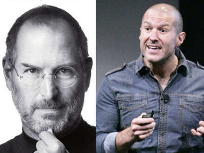 Steve Jobs stole the show from chief designer Jonathan Ive