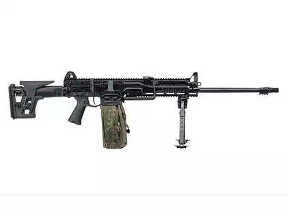 RPL-20 light machine gun breaks cover as Russian paratroopers launch fresh attack on Ukrainian defenses
