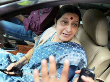 No one is upset, Sushma Swaraj says after meeting LK Advani