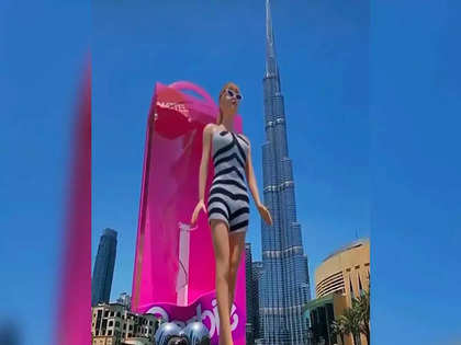 3D Barbie Viral marketing Giant Barbie doll near Dubai s Burj