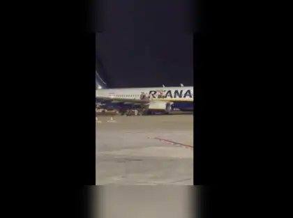 Mum, I’m trying to get down the slide, I might not survive this: Panic as Ryanair flight evacuated after false fire alert