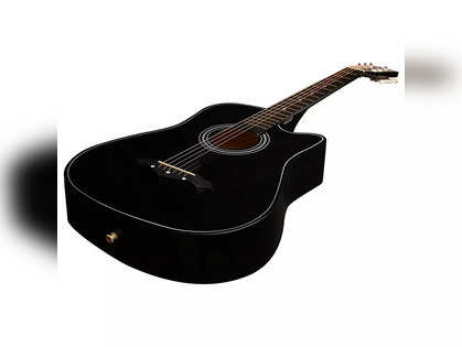 Intern INT-38C Right hand Acoustic Guitar Kit, With Bag, Strings, Pick And  Strap, Black, small : : Musical Instruments