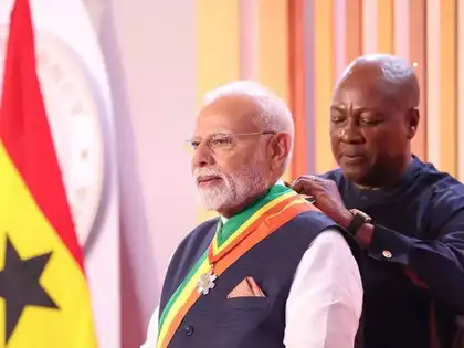 PM Modi conferred Ghana's top honour for ‘distinguished statesmanship’ during landmark visit