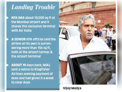 Mumbai Airport may ask Kingfisher Airlines to vacate terminal space