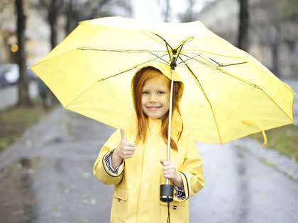 Klimt Hope II Red Folding Travel Umbrella - RainCaper